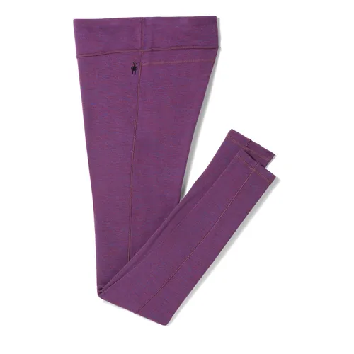 smartwool Women's Classic Thermal Merino Base Layer Bottom Leggings purple iris floral,schwarz / lila Damen