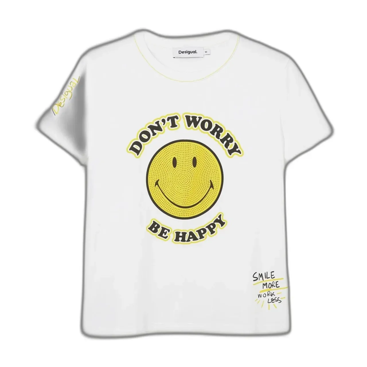 Smiley Frühling/Sommer Damen T-Shirt Desigual
