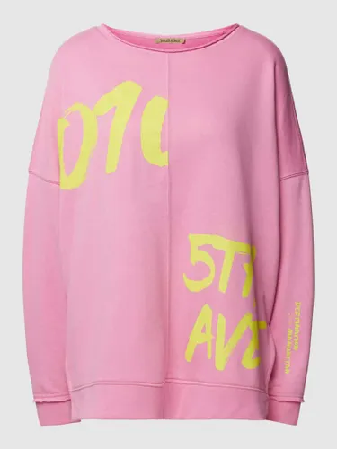 Smith and Soul Oversized Sweatshirt mit Statement-Print in Pink
