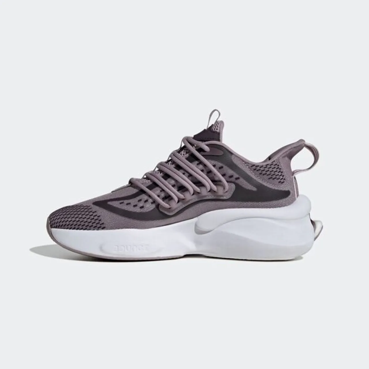 Sneaker ADIDAS SPORTSWEAR "ALPHABOOST V1" Gr. 43, lila (preloved fig, aurora metallic, black) Schuhe Sneaker