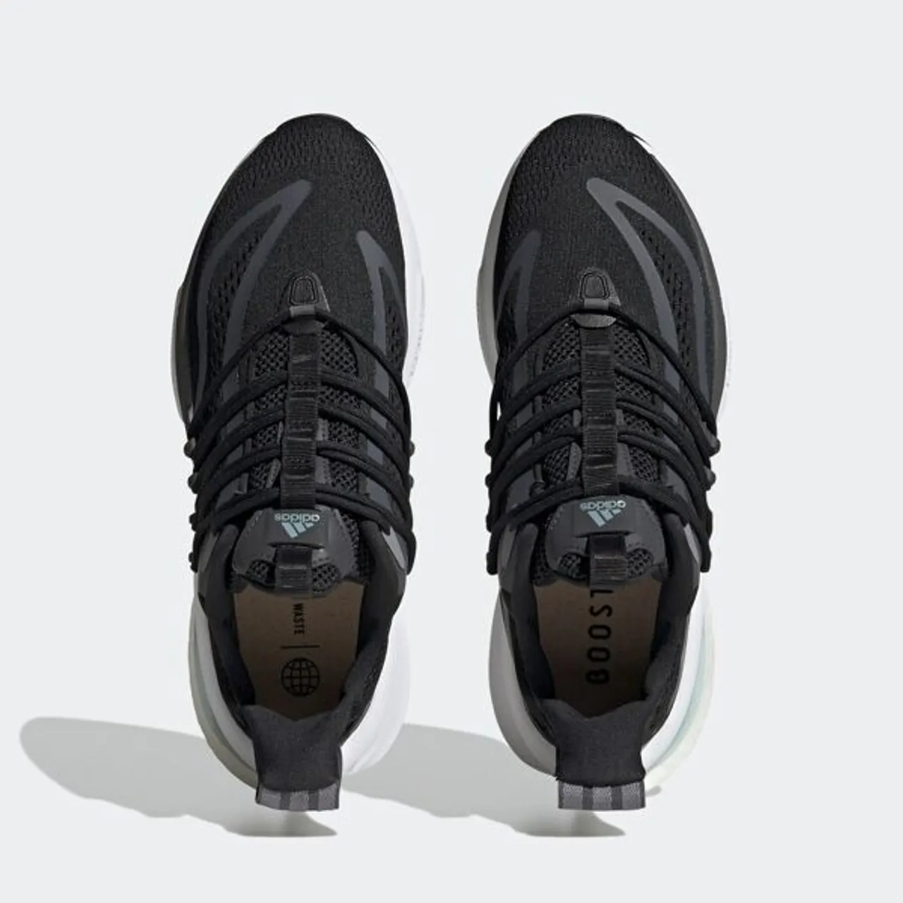 Sneaker ADIDAS SPORTSWEAR "ALPHABOOST V1" Gr. 47, schwarz (core black, magic grey, grey three) Schuhe Stoffschuhe