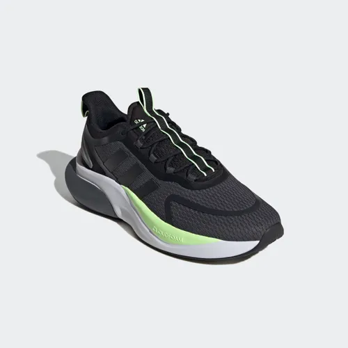 Sneaker ADIDAS SPORTSWEAR "AlphaBounce +" Gr. 44,5, grau (grey si x, core black, green spark) Schuhe Stoffschuhe