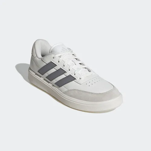 Sneaker ADIDAS SPORTSWEAR "COURTBLOCK" Gr. 42,5, weiß (core white, grey three, orbit grey) Schuhe Schnürhalbschuhe
