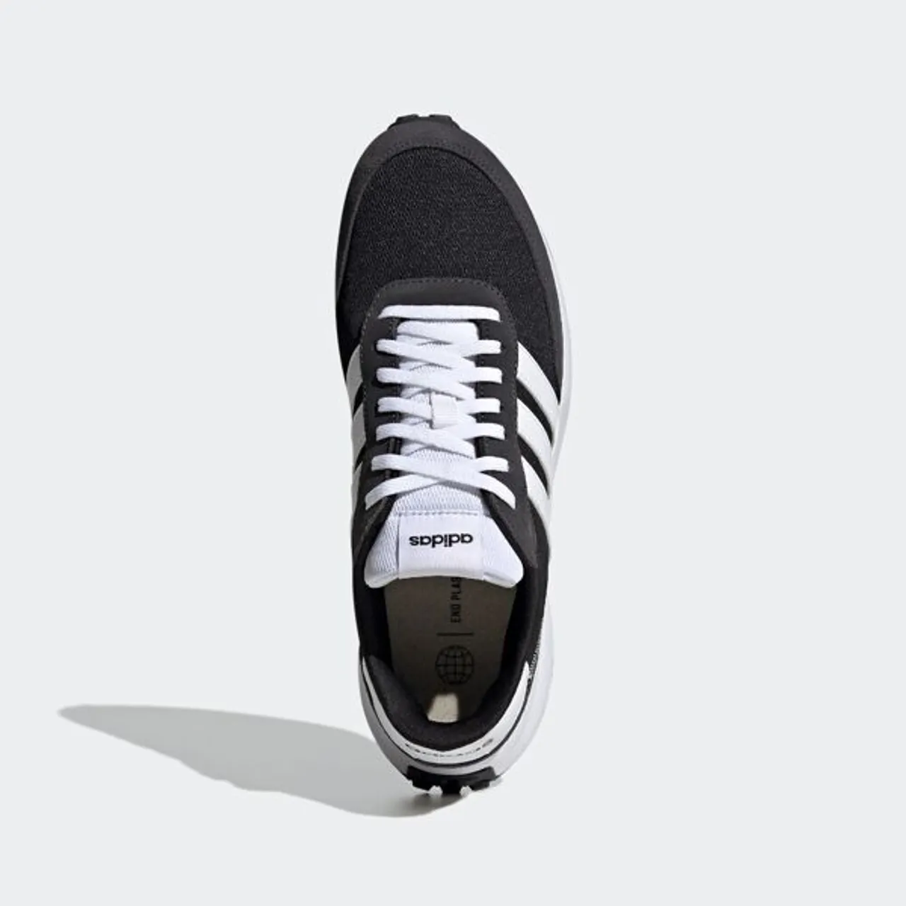 Sneaker ADIDAS SPORTSWEAR "RUN 70S" Gr. 47, schwarz-weiß (core black, cloud white, carbon) Schuhe Stoffschuhe