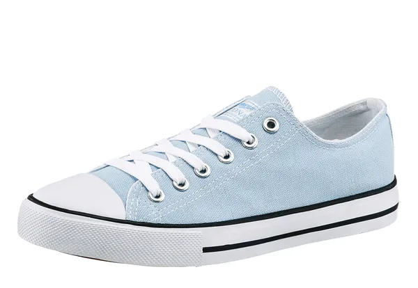 Sneaker CITY WALK Gr. 37 (4,5), blau (hellblau) Damen Schuhe Canvassneaker Damenschuh Frühlingsschuh Schnürschuh Skaterschuh Sneaker low Sommerschuh
