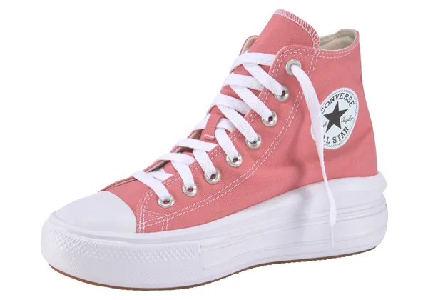 Sneaker CONVERSE "CHUCK TAYLOR ALL STAR MOVE PLATFORM" Gr. 37,5, pink (pink, weiß) Schuhe Jungen