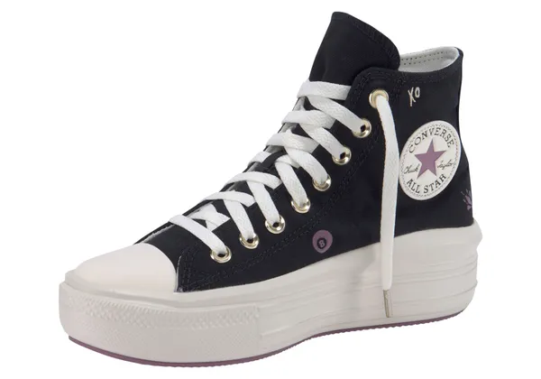 Sneaker CONVERSE "CHUCK TAYLOR ALL STAR MOVE PLATFORM" Gr. 40, schwarz (black, dreamy) Schuhe Schnürstiefeletten