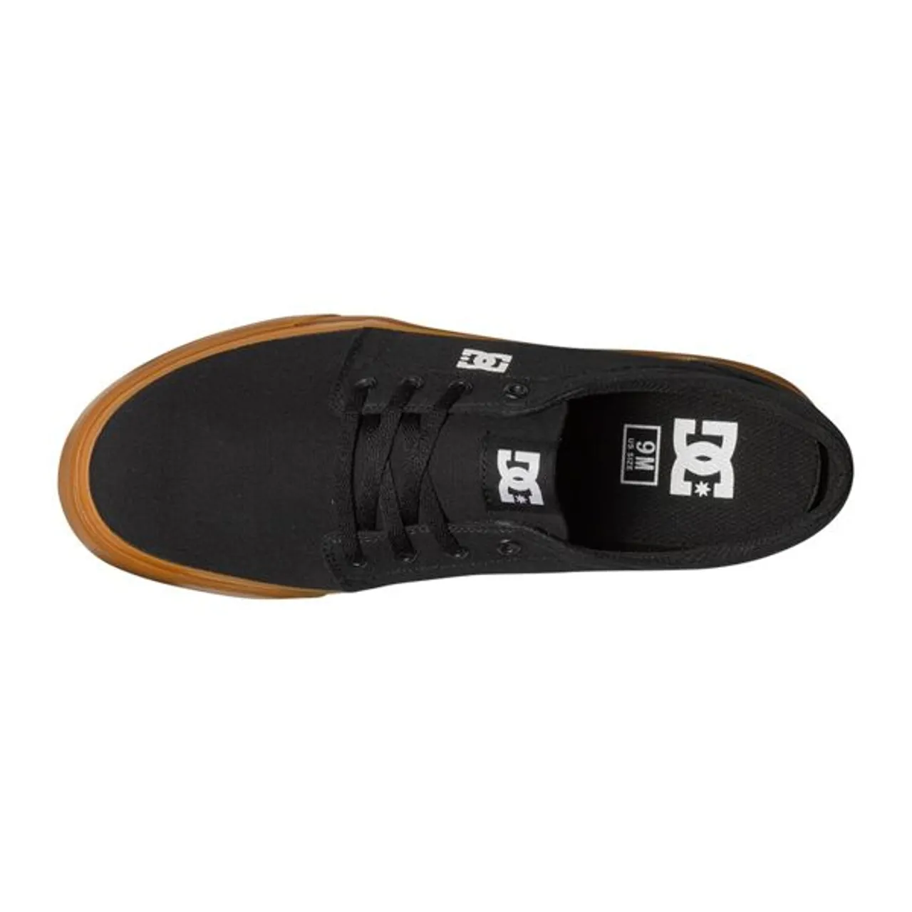 Sneaker DC SHOES "Trase TX" Gr. 10,5(44), schwarz (black, gum) Schuhe Sneaker