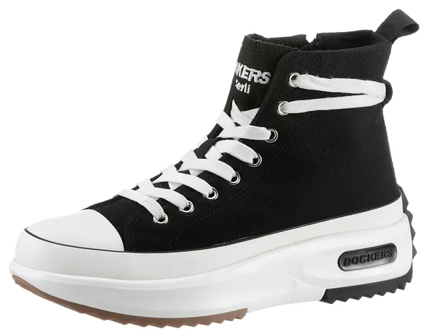 Sneaker DOCKERS BY GERLI Gr. 36, schwarz Damen Schuhe Plateaustiefeletten