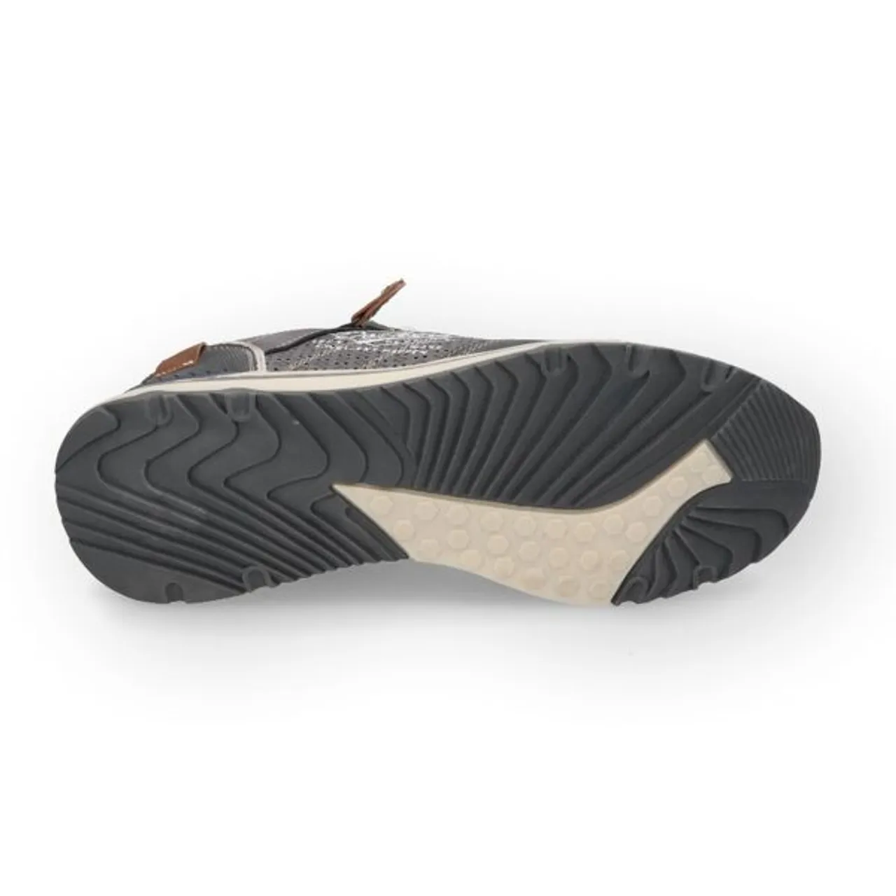 Sneaker DOCKERS BY GERLI Gr. 40, grau (dunkelgrau) Herren Schuhe Stoffschuhe Freizeitschuh, Halbschuh, Schnürschuh mit Zierreißverschluss