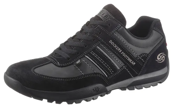 Sneaker DOCKERS BY GERLI Gr. 43, schwarz (schwarz, grau) Herren Schuhe Schnürhalbschuhe