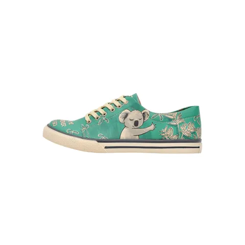 Sneaker DOGO "A Pair of Doves" Gr. 40, Normalschaft, grün, grau Damen Schuhe Sneaker