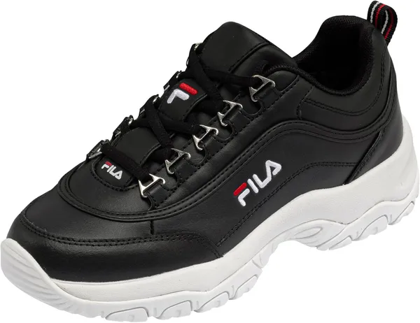 Sneaker FILA "Strada Low Wmn" Gr. 40, schwarz-weiß (schwarz, weiß) Schuhe Sneaker