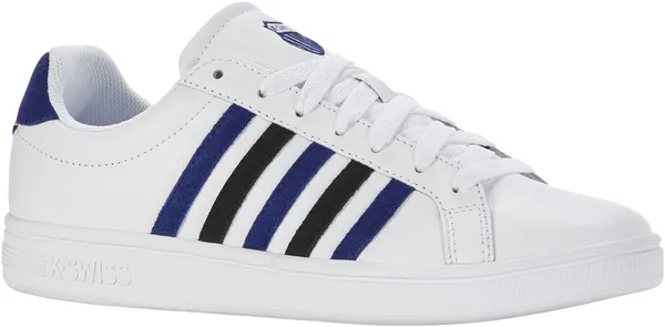 Sneaker K-SWISS "Court Tiebreak" Gr. 43, weiß (weiß, blau) Schuhe Sneaker