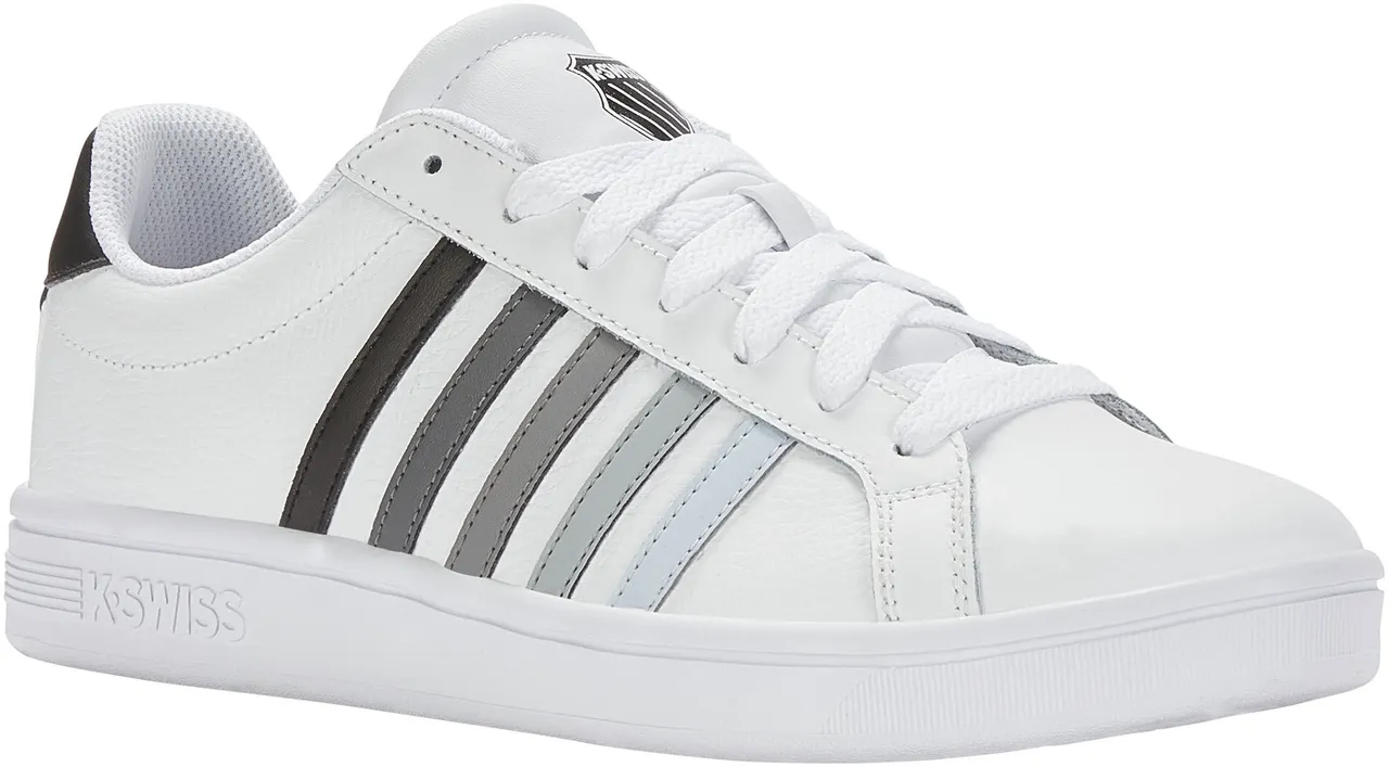 Sneaker K-SWISS "Court Tiebreak" Gr. 44, schwarz-weiß (white, black) Schuhe Sneaker
