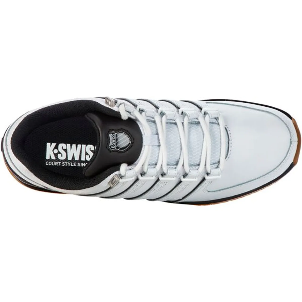 Sneaker K-SWISS "Rinzler" Gr. 43, schwarz-weiß (white, black) Schuhe Schnürhalbschuhe