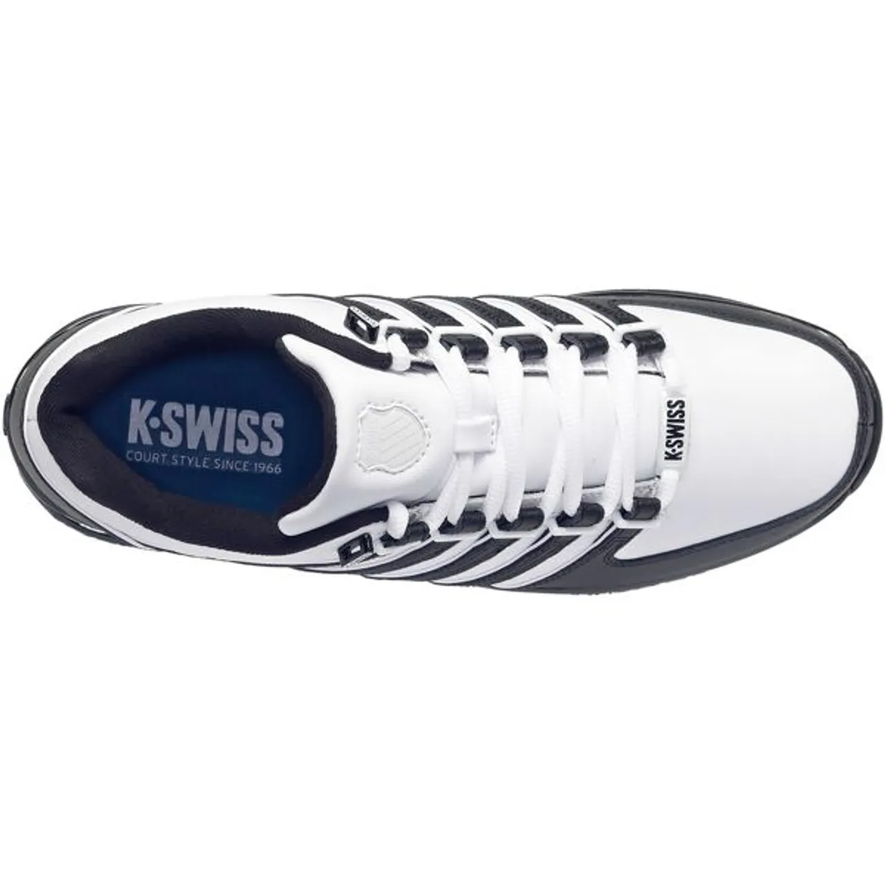Sneaker K-SWISS "Rinzler" Gr. 45, schwarz-weiß (weiß, schwarz) Schuhe Schnürhalbschuhe