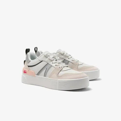Sneaker LACOSTE "L002 223 4 CFA" Gr. 42, grau (weiß, grau) Schuhe Sneaker