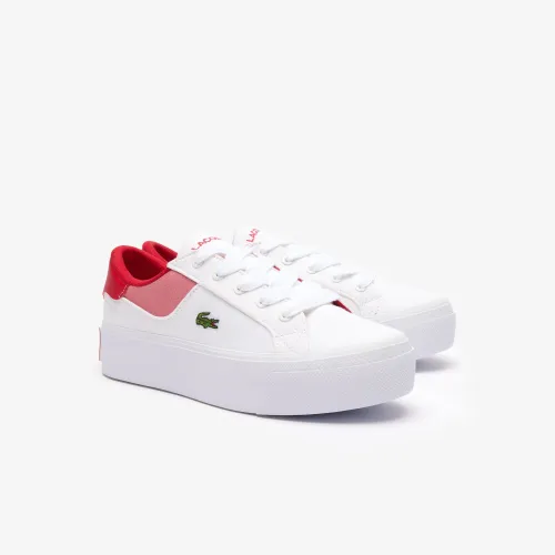 Sneaker LACOSTE "ZIANE PLATFORM 124 4 CFA" Gr. 41, rot (wht, red) Schuhe Sneaker