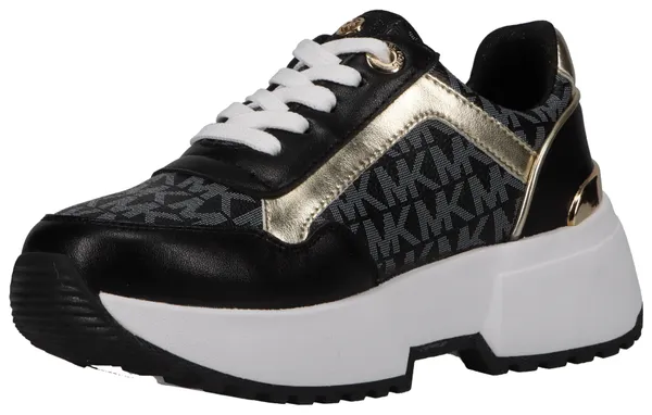 Sneaker MICHAEL KORS KIDS "COSMO MADDY" Gr. 36, goldfarben (schwarz, goldfarben) Kinder Schuhe Sneaker