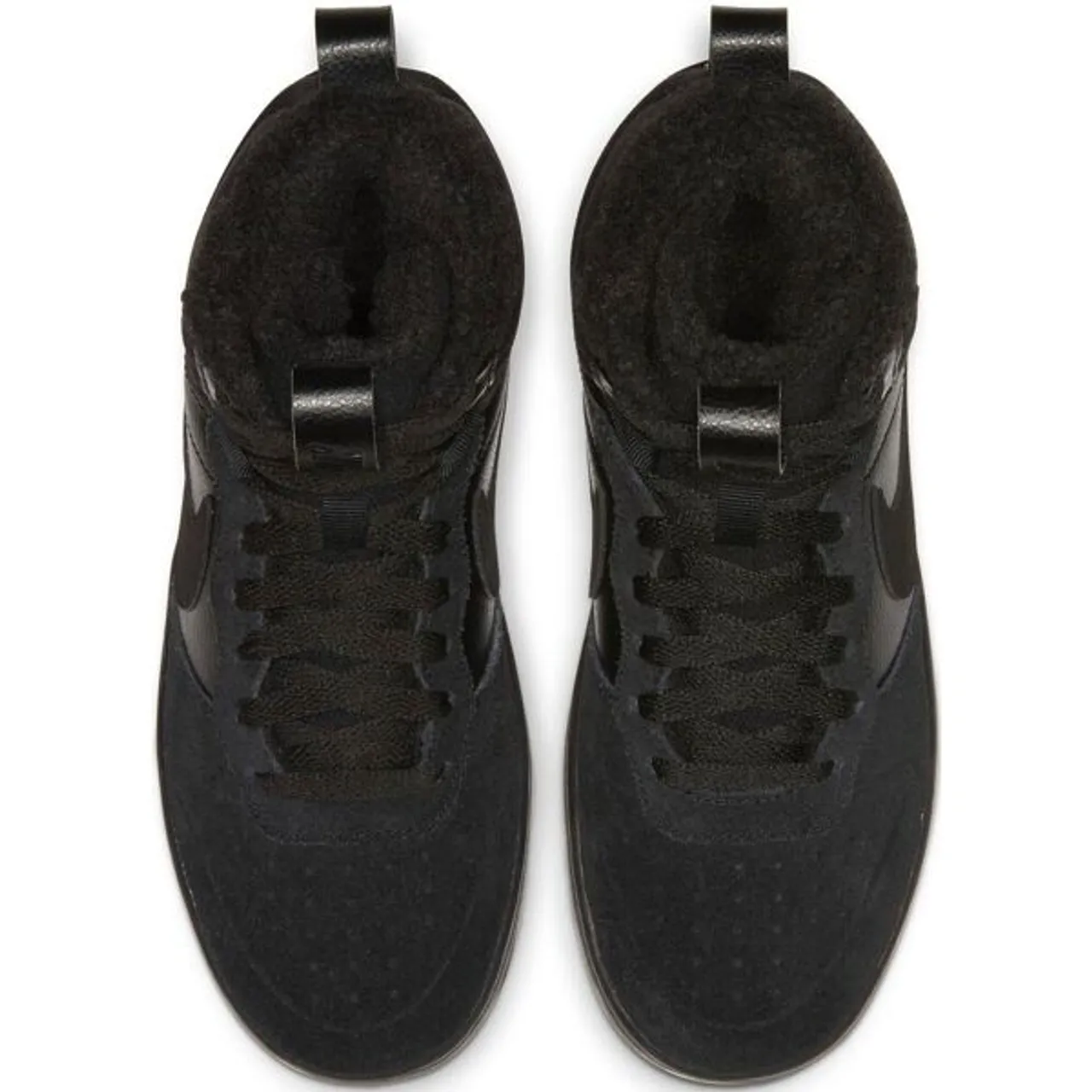 Sneaker NIKE SPORTSWEAR "COURT BOROUGH MID 2 S (GS)" Gr. 35,5, schwarz Schuhe Basketballschuhe