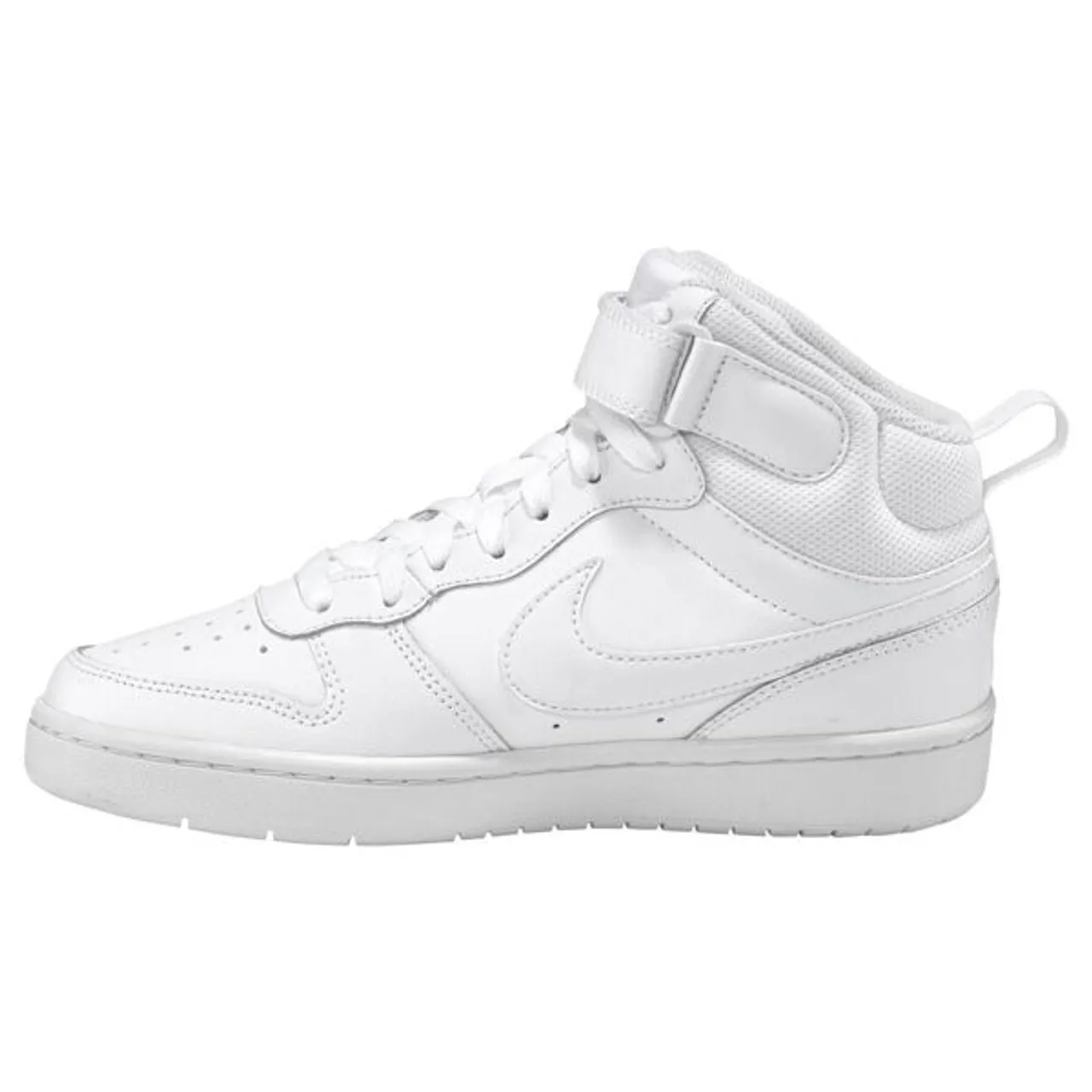 Sneaker NIKE SPORTSWEAR "Court Vision Mid" Gr. 37,5, weiß (white white, white) Schuhe Sneaker