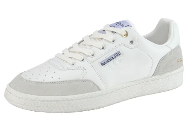 Sneaker PANTOFOLA D´ORO "MARACANA UOMO LOW" Gr. 45, weiß (triple white) Schuhe Sneaker