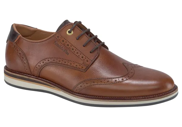 Sneaker PANTOFOLA D´ORO "RUBICON UOMO LOW" Gr. 45, braun (cognac) Schuhe Schnürhalbschuhe