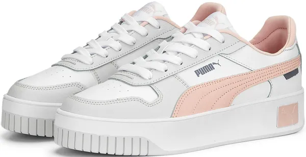 Sneaker PUMA "CARINA STREET" Gr. 38,5, rosa (puma white, rose dust, feather gray) Schuhe Sneaker