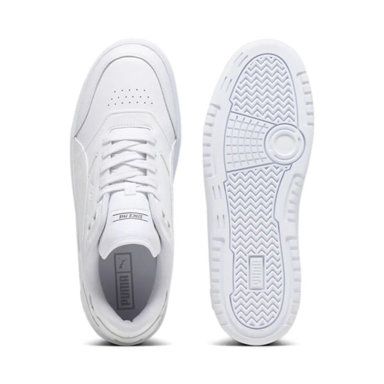 Sneaker PUMA "DOUBLECOURT" Gr. 41, weiß (puma white, cool light gray) Schuhe Puma