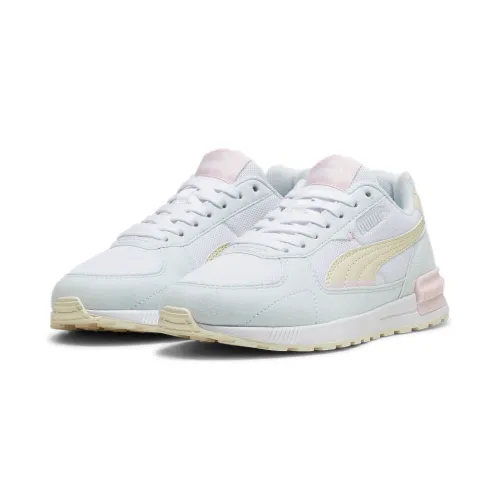 Sneaker PUMA "Graviton Jugendliche" Gr. 35.5, weiß (white sugared almond dewdrop beige blue) Kinder Schuhe