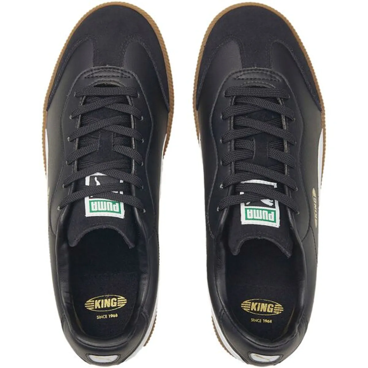 Sneaker PUMA "KING 21 IT" Gr. 42, schwarz-weiß (puma black, puma white, gum) Schuhe Fußballschuhe