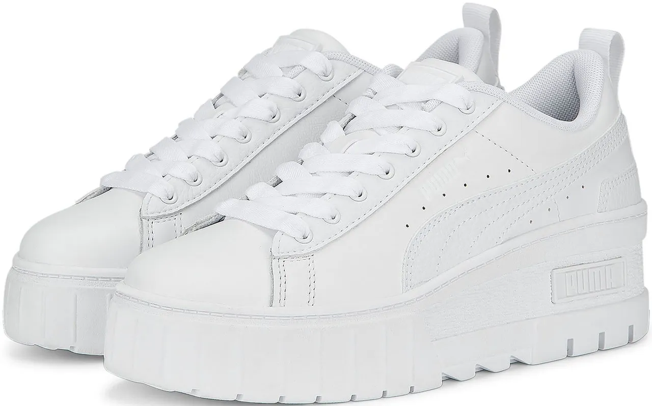 Sneaker PUMA "MAYZE WEDGE WNS" Gr. 42, weiß (puma white) Schuhe Sneaker
