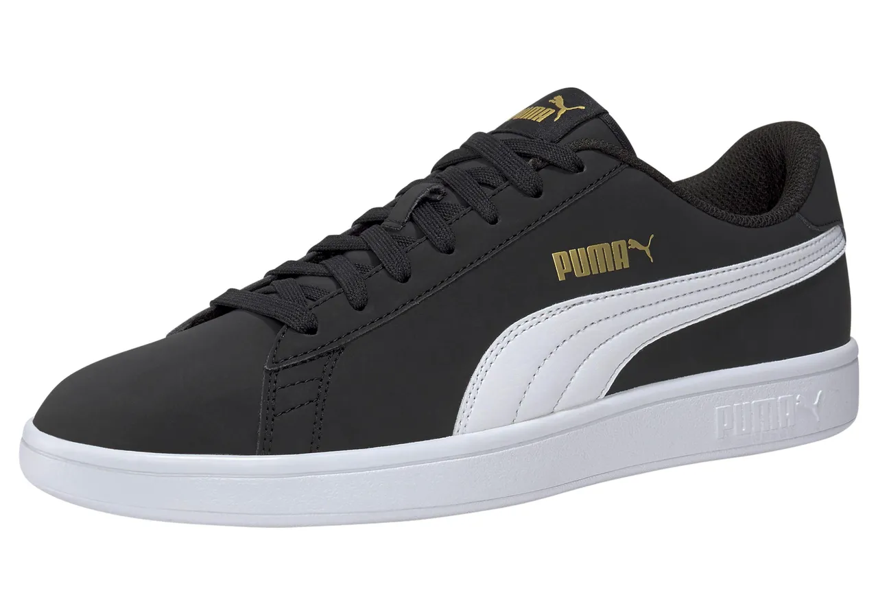 Sneaker PUMA "Puma Smash v2 Buck" Gr. 38, schwarz-weiß (schwarz, weiß) Schuhe Laufschuhe