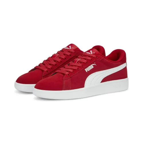 Sneaker PUMA "Smash 3.0 Suede Sneakers Jugendliche" Gr. 35.5, rot (for all time red white) Kinder Schuhe