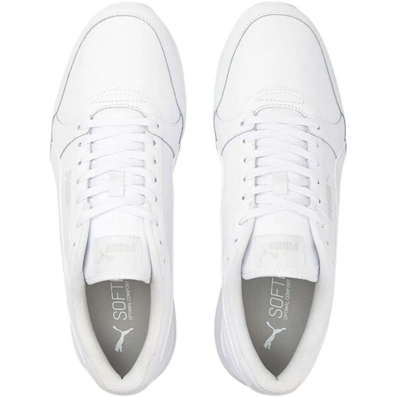 Sneaker PUMA "ST RUNNER V3 L" Gr. 44, bunt (puma white, puma gray violet) Schuhe Puma