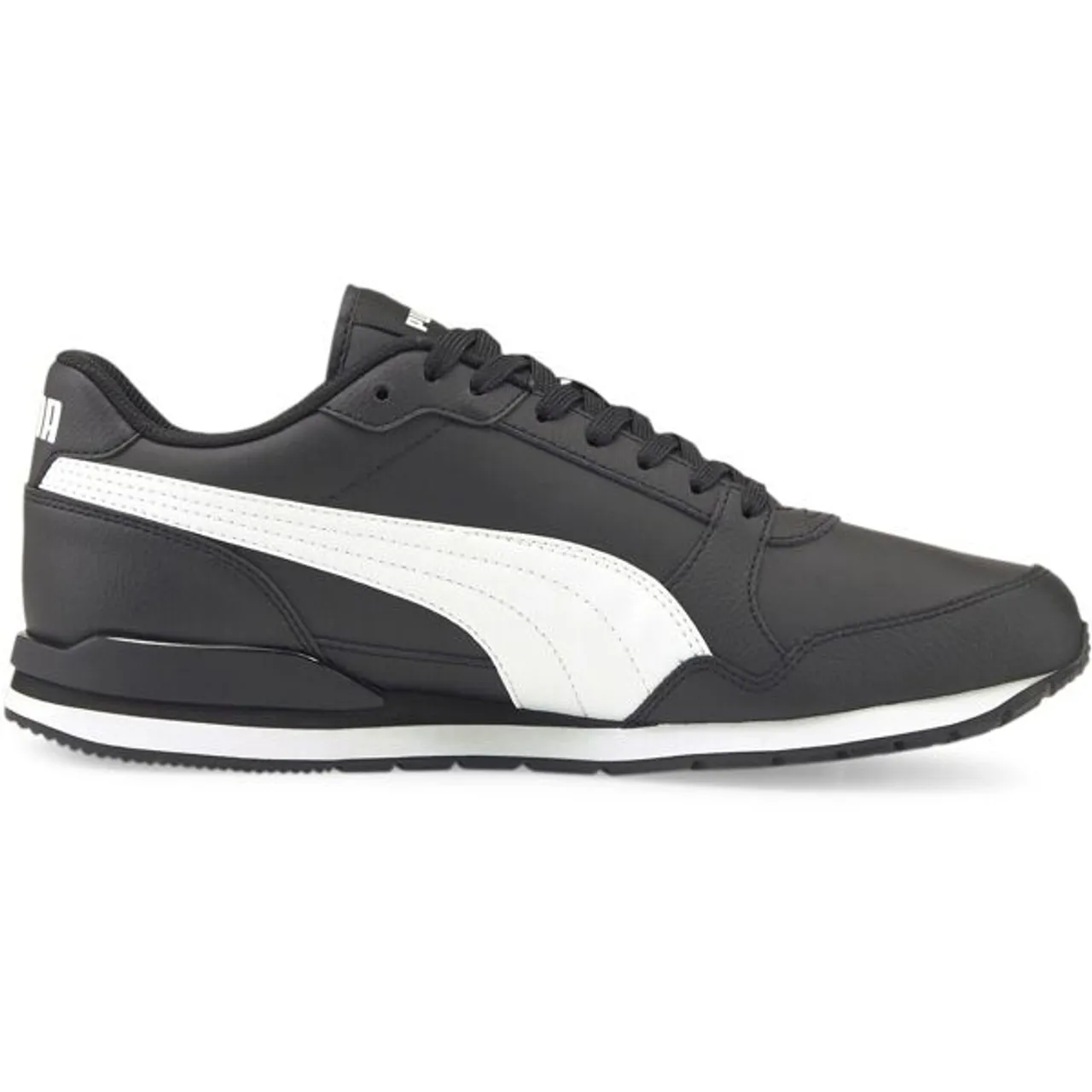 Sneaker PUMA "ST RUNNER V3 L" Gr. 45, schwarz-weiß (puma black, puma white) Schuhe Puma