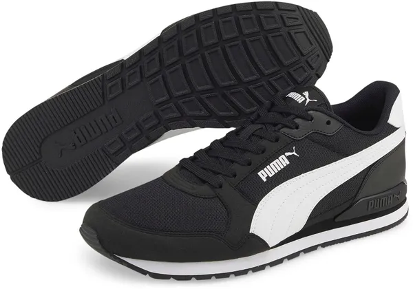 Sneaker PUMA "ST RUNNER V3 MESH" Gr. 39, schwarz-weiß (puma black, puma white) Schuhe Puma