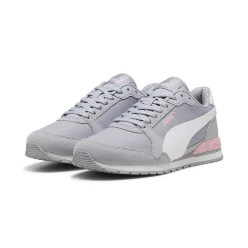 Sneaker PUMA "ST RUNNER V3 NL" Gr. 37, bunt (gray fog, puma white, pink lilac) Schuhe Laufschuhe