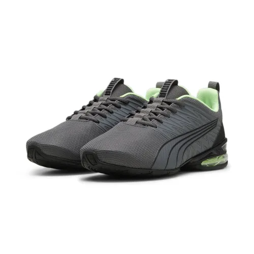 Sneaker PUMA "VOLTAIC EVO LIGHT" Gr. 42,5, grau (cool dark gray, fizzy lime) Schuhe Laufschuhe