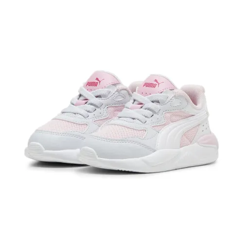 Sneaker PUMA "X-Ray Speed AC Sneakers Kinder" Gr. 23, pink (whisp of white silver mist gray) Kinder Schuhe Trainingsschuhe