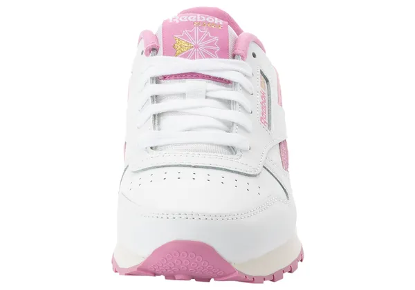 Sneaker REEBOK CLASSIC "Classic Leather" Gr. 36,5, pink (weiß, pink) Schuhe Jungen