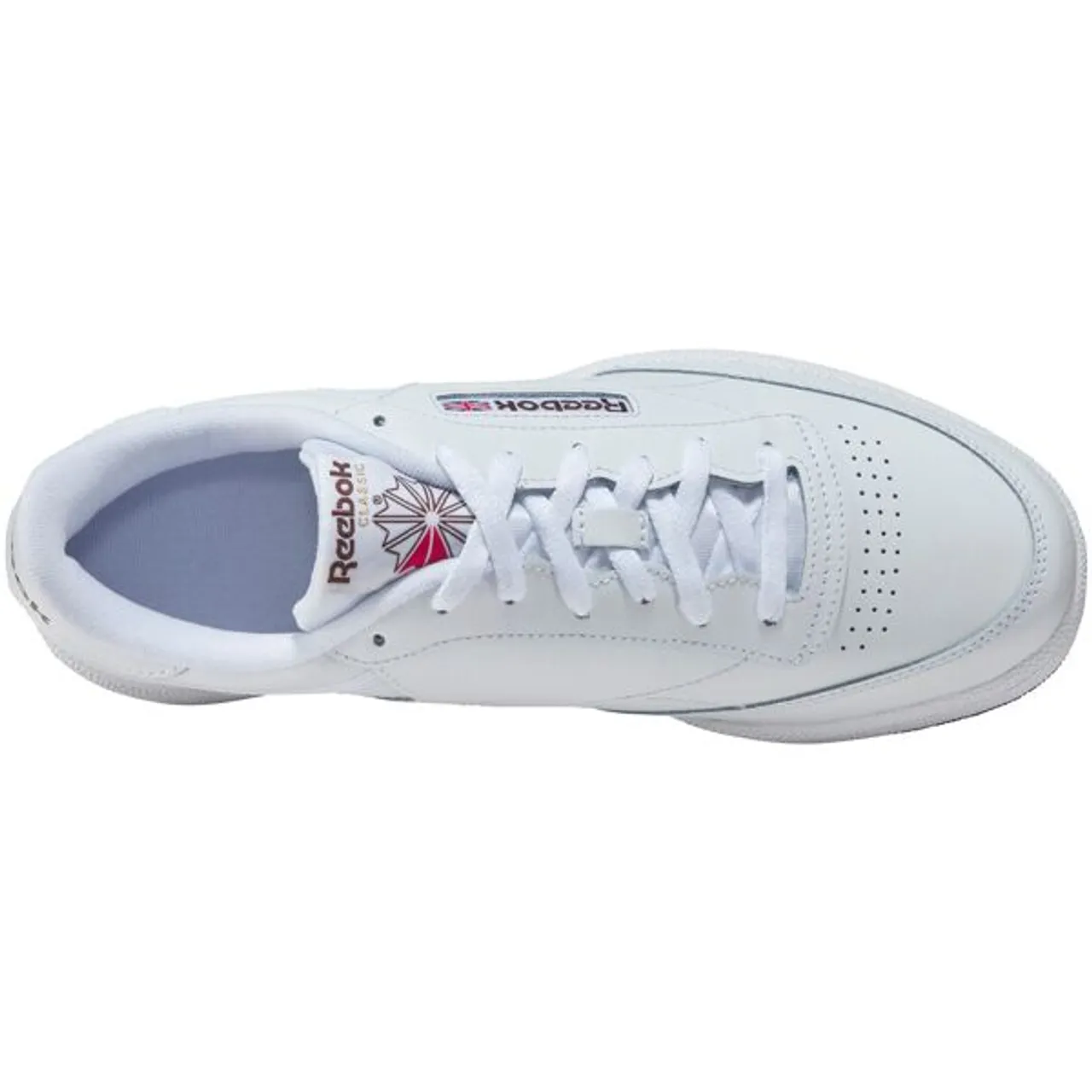 Sneaker REEBOK CLASSIC "Club C 85" Gr. 38,5, schwarz-weiß (weiß, schwarz) Schuhe Schnürhalbschuhe