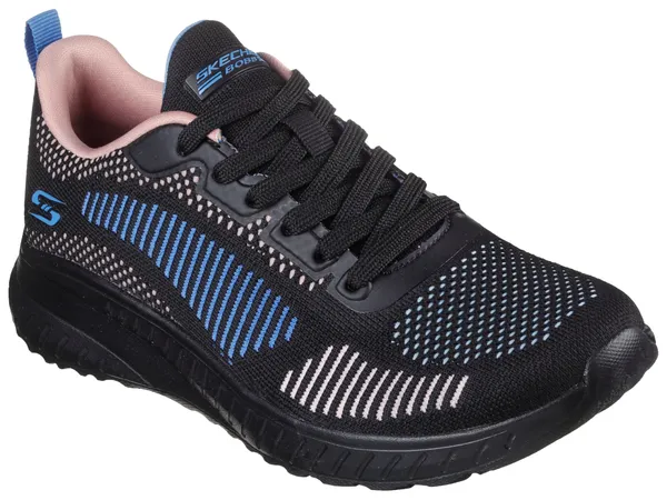 Sneaker SKECHERS "BOBS SQUAD CHAOS COLOR CRUSH" Gr. 35, schwarz (schwarz, kombiniert) Damen Schuhe Sneaker