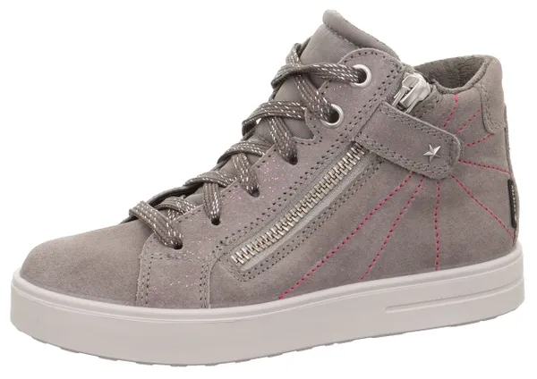 Sneaker SUPERFIT "STELLA WMS: Mittel" Gr. 37, grau (grau, pink) Kinder Schuhe Sneaker
