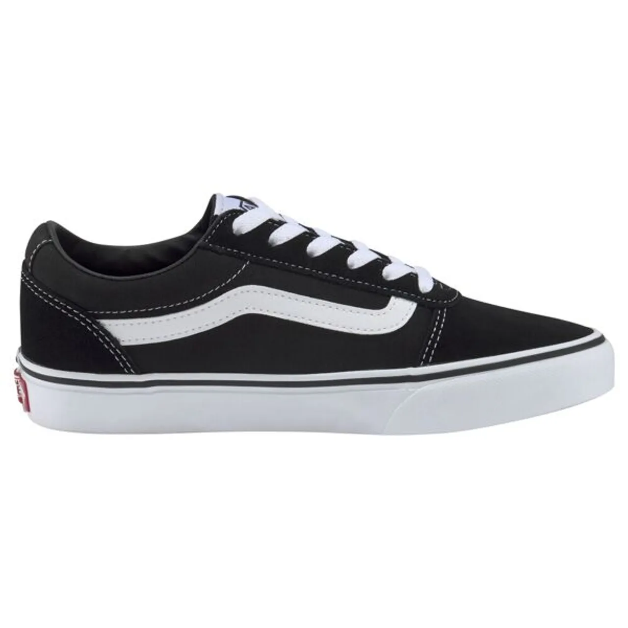 Sneaker VANS "Ward" Gr. 36,5, schwarz-weiß (schwarz, weiß) Schuhe Skaterschuh Sneaker low