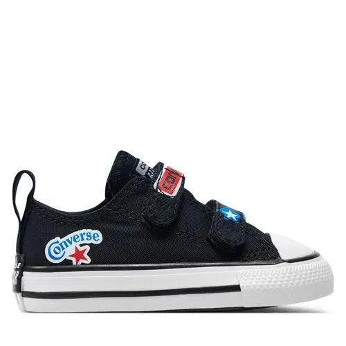 Sneakers aus Stoff Converse Chuck Taylor All Star Easy On Sticker Stash A06359C Black/Fever Dream/Blue Slushy