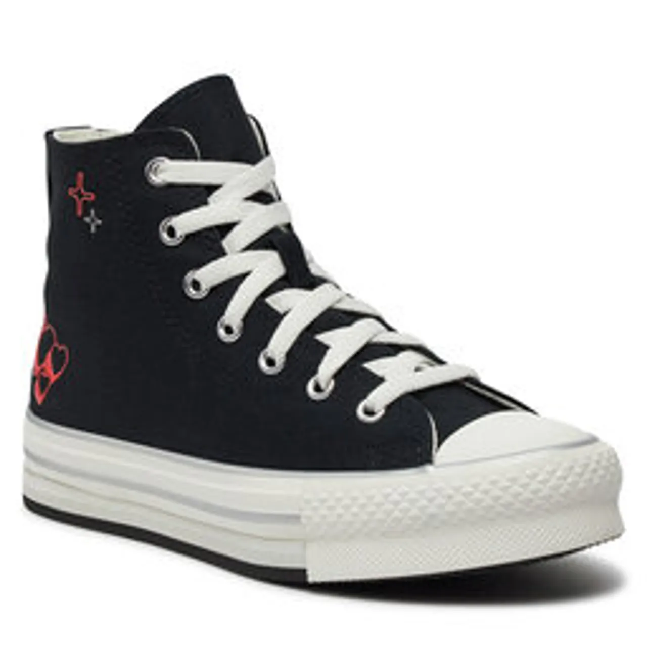 Sneakers aus Stoff Converse Chuck Taylor All Star Eva Lift A09121C Black/Vintage White