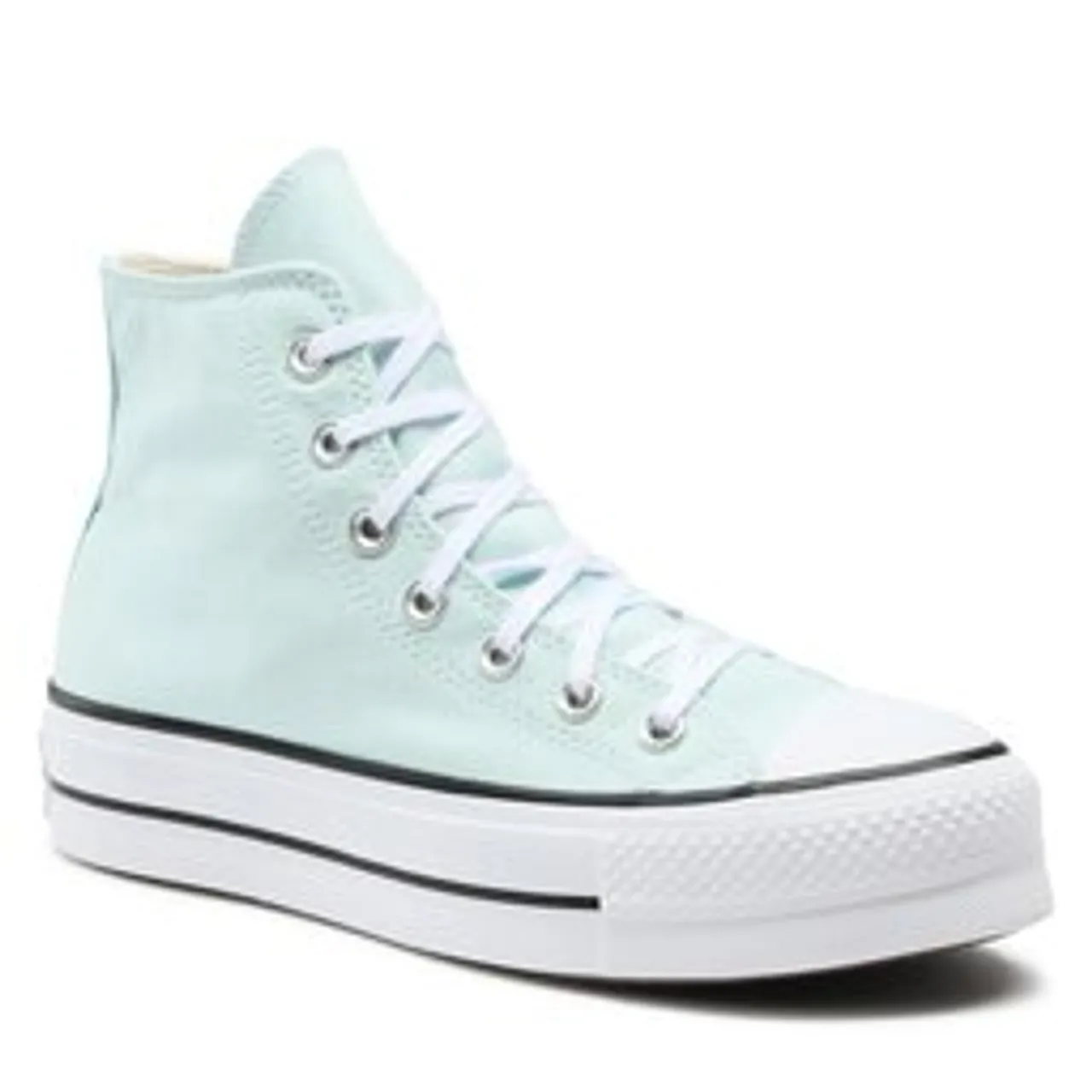 Sneakers aus Stoff Converse Chuck Taylor All Star Lift A06138C White/Aqua Blue