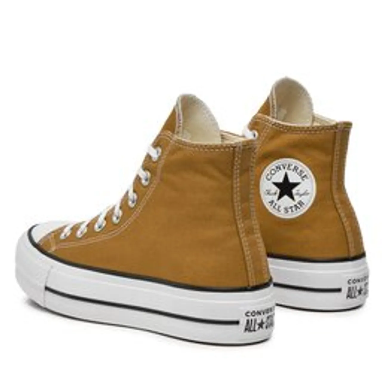 Sneakers aus Stoff Converse Chuck Taylor All Star Lift Platform A07210C Trek Tan/White/Black